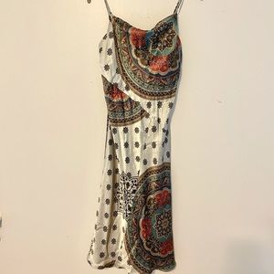 Poleci Vintage silk cocktail dress size S
